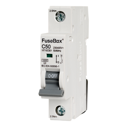Picture of MT10C501 50A C Type MCB 10kA 1 Pole