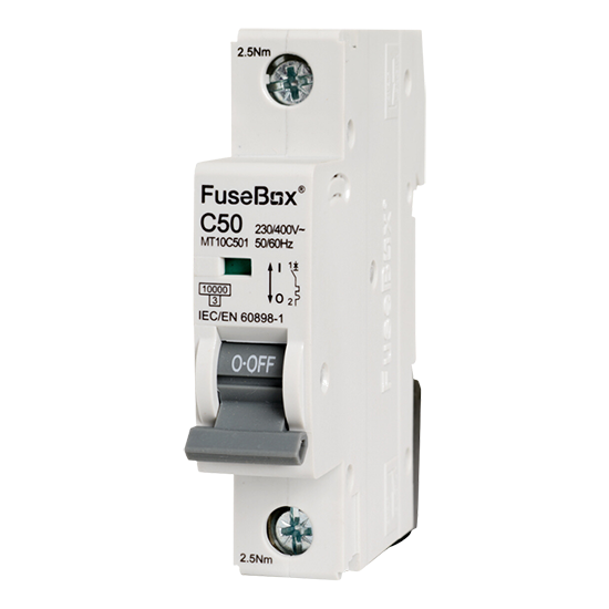 Picture of MT10C501 50A C Type MCB 10kA 1 Pole