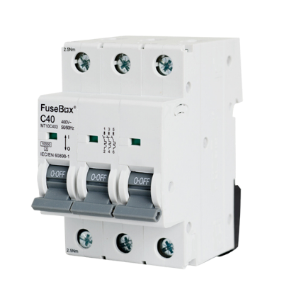Picture of MT10C403 40A C Type MCB 10kA 3 Pole