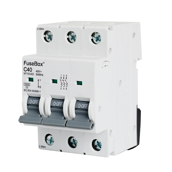 Picture of MT10C403 40A C Type MCB 10kA 3 Pole