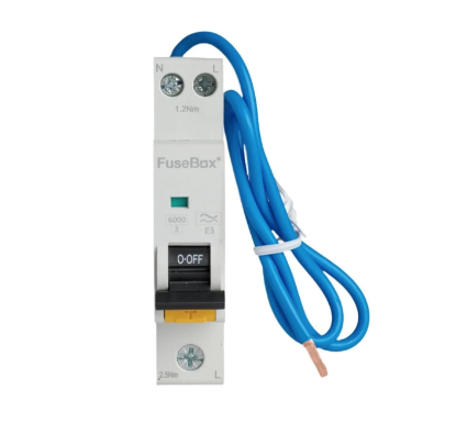 Picture of 40A Mini Single Pole 1 Module C Curve 6kA 30mA Type A RCBO