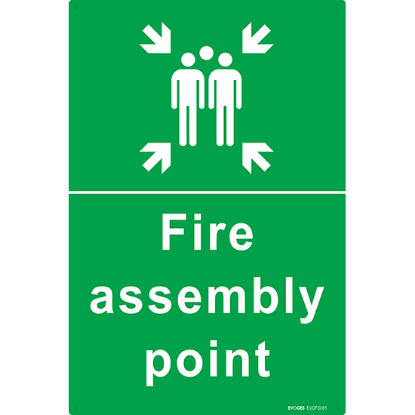 Picture of Fire Assembly Point Sign – 600x400mm Rigid PVC