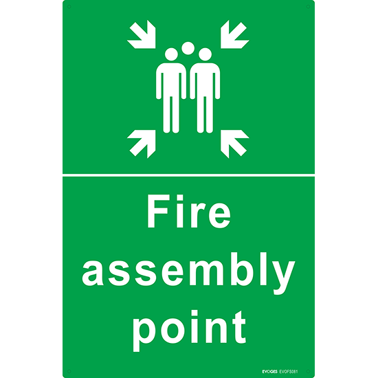 Picture of Fire Assembly Point Sign – 600x400mm Rigid PVC