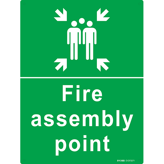 Picture of Fire Assembly Point Sign – 400x300mm Rigid PVC