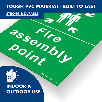 Picture of Fire Assembly Point Sign – 400x300mm Rigid PVC