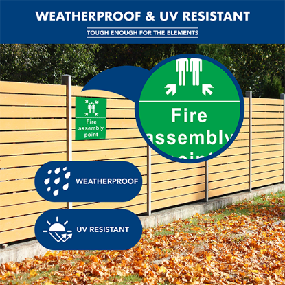 Picture of Fire Assembly Point Sign – 400x300mm Rigid PVC
