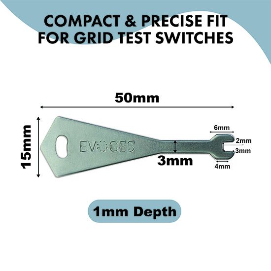 Picture of Test Fish Key for Secret Emergency Light, Grid Switches Replacement Key  - Pack of 5