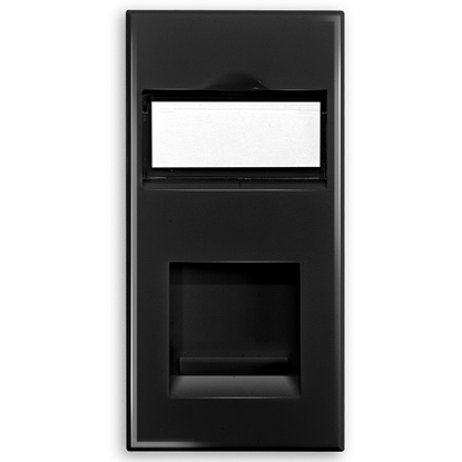 Picture of CAT6A UTP RJ45 Ethernet Module – Black (25x50mm Euro Module)