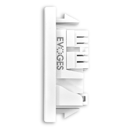 Picture of CAT6A UTP RJ45 Ethernet Module – White (25x50mm Euro Module) 