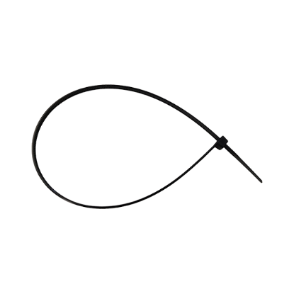 Picture of 3.6x300mm Black Nylon Cable Ties (Pack of 100) 