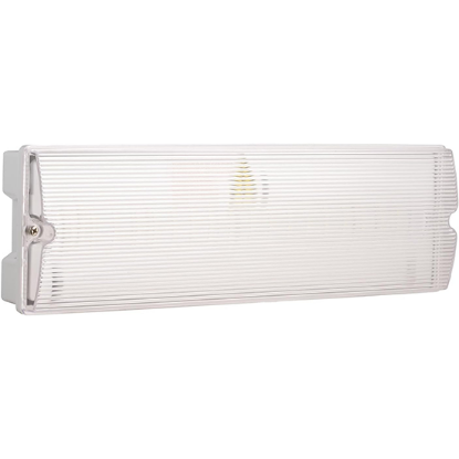 Picture of IP65 3W 3 Hour Emergency LED Bulkhead Self-Test with Legend Set 