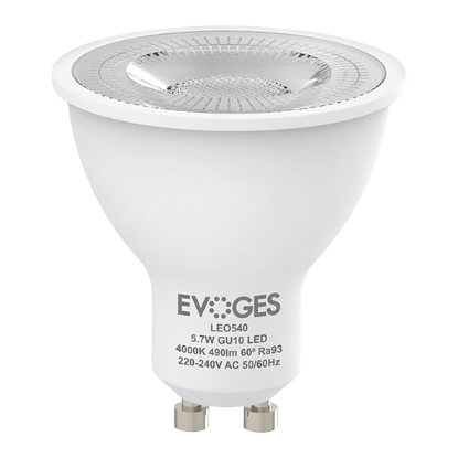 Picture of Leo 5.7W Non-Dimmable GU10 4000K CRI93 60D