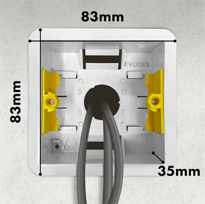 Picture of 1 Gang 35mm Dry Lining Back Box 