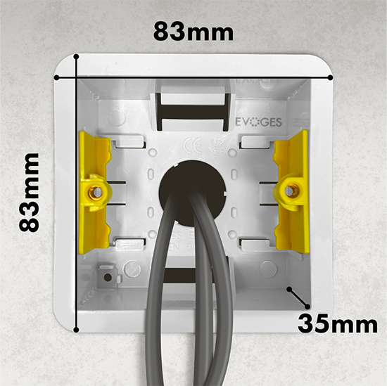 Picture of 1 Gang 35mm Dry Lining Back Box 