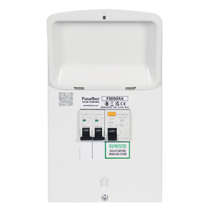Picture of Garage Consumer Unit with RCD Type A B6 & B16 MCBs