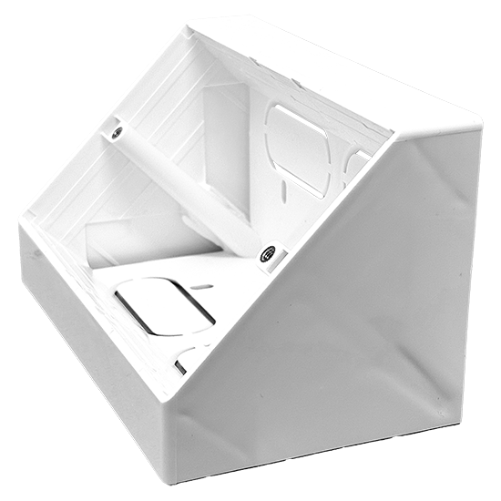 Picture of 2 Gang 45° Angled Surface Mount Pattress Back Box  