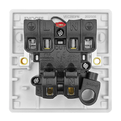 Picture of Vector 1 Gang 20A Double Pole Switch with Neon White