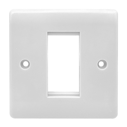 Picture of Vector 1 Gang 25x50mm Modular Faceplate White 
