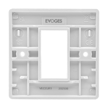 Picture of Vector 1 Gang 25x50mm Modular Faceplate White 
