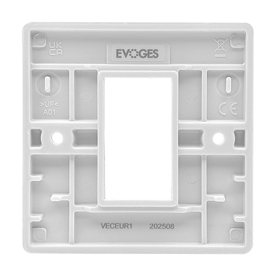 Picture of Vector 1 Gang 25x50mm Modular Faceplate White 