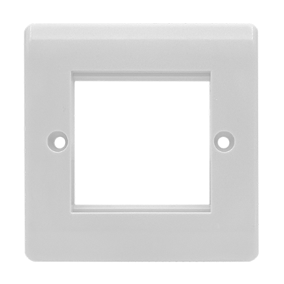 Picture of Vector 2 Gang 50x50mm Modular Faceplate White 