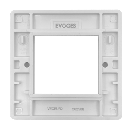 Picture of Vector 2 Gang 50x50mm Modular Faceplate White 