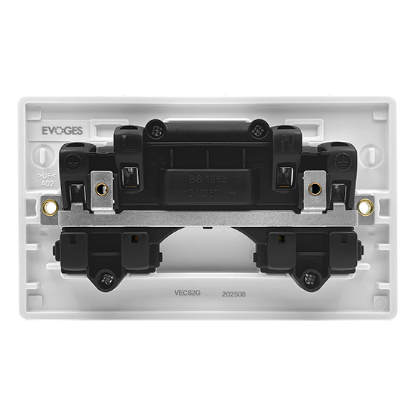 Picture of Vector 13A 2 Gang Double Pole Switched Socket White