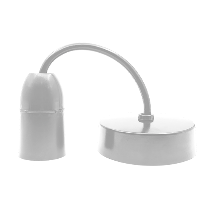 Picture of Vector 6-Inch Ceiling Pendant Light Set – White Finish, B22 Bayonet Cap Holder
