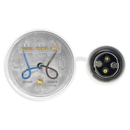 Picture of Vector 6-Inch Ceiling Pendant Light Set – White Finish, B22 Bayonet Cap Holder