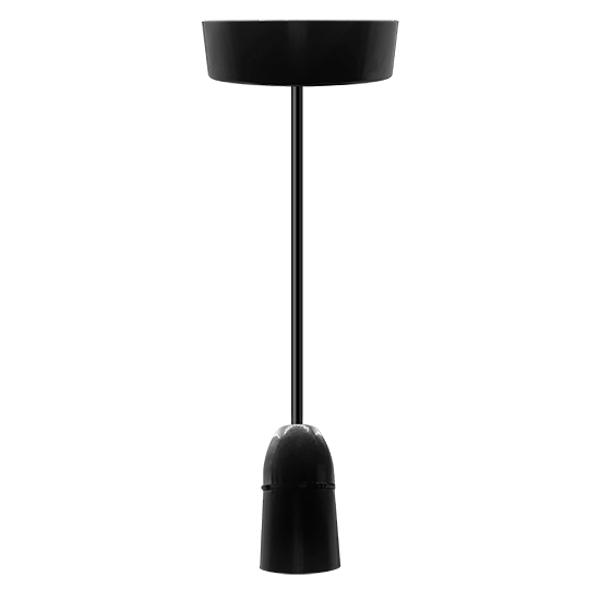 Picture of Vector 6-Inch Ceiling Pendant Light Set – Black Finish, B22 Bayonet Cap Holder