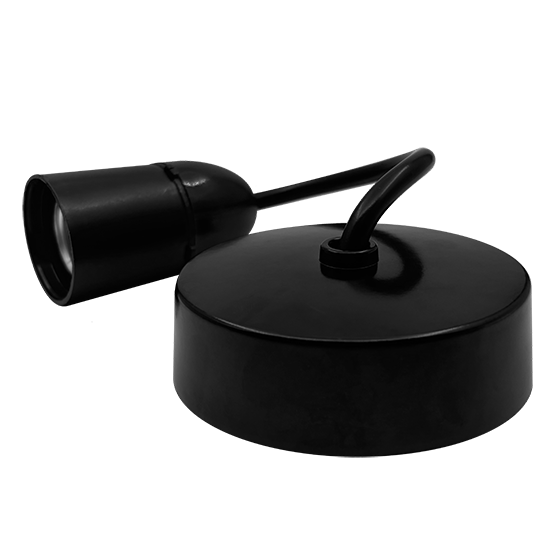 Picture of Vector 6-Inch Ceiling Pendant Light Set – Black Finish, E27 Edison Screw Cap Holder 