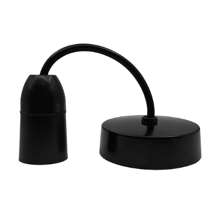 Picture of Vector 6-Inch Ceiling Pendant Light Set – Black Finish, E27 Edison Screw Cap Holder 