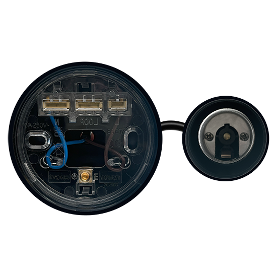 Picture of Vector 6-Inch Ceiling Pendant Light Set – Black Finish, E27 Edison Screw Cap Holder 