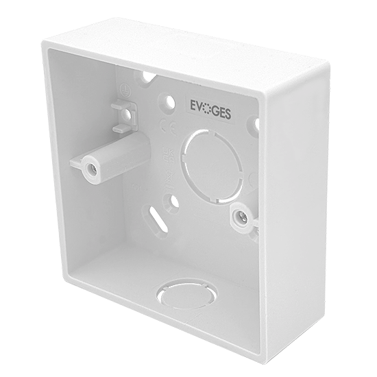 Picture of Vector 1 Gang 32mm PVC Surface Box - White 