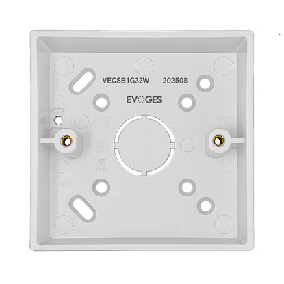 Picture of Vector 1 Gang 32mm PVC Surface Box - White 