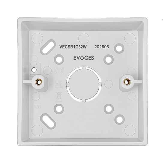 Picture of Vector 1 Gang 32mm PVC Surface Box - White 