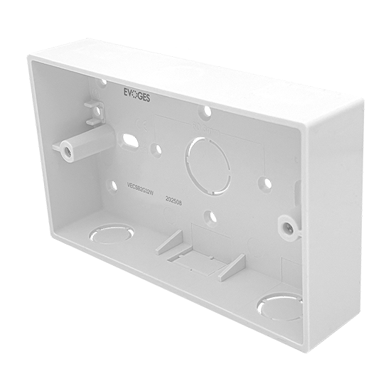 Picture of Vector 2 Gang 32mm PVC Surface Box - White 