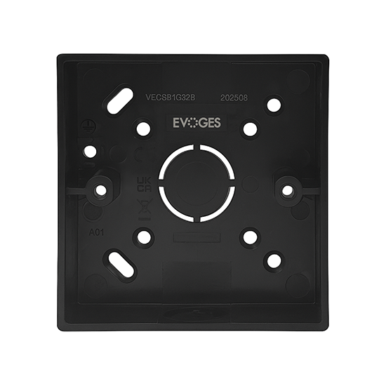 Picture of Vector 1 Gang 32mm PVC Surface Box - Black