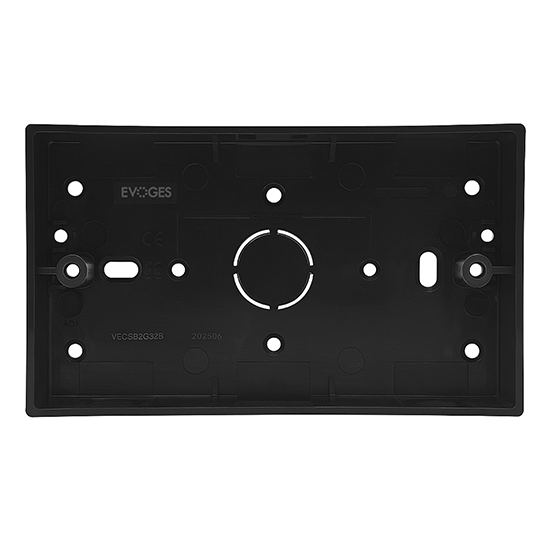 Picture of Vector 2 Gang 32mm PVC Surface Box - Black