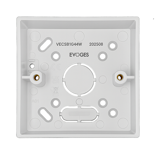 Picture of Vector 1 Gang 44mm PVC Surface Box - White 