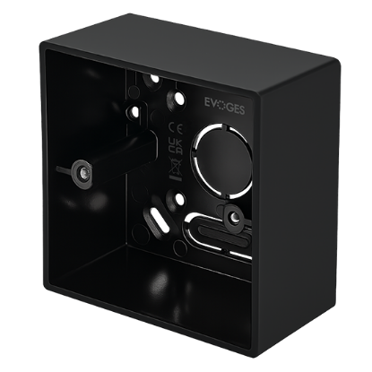 Picture of Vector 1 Gang 44mm PVC Surface Box - Black