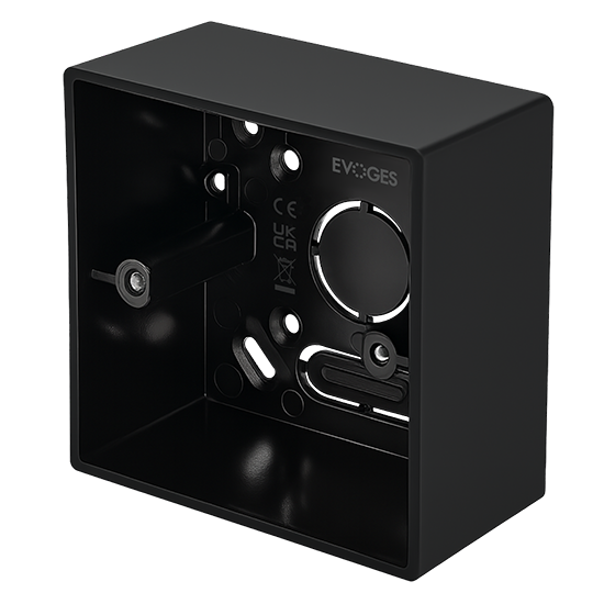 Picture of Vector 1 Gang 44mm PVC Surface Box - Black