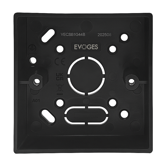 Picture of Vector 1 Gang 44mm PVC Surface Box - Black