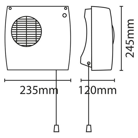 Picture of 2KW Adjustable Downflow Heater