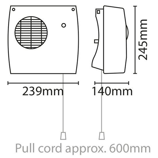 Picture of 2KW Downflow Heater with Runback Timer 