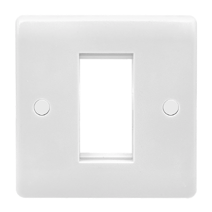 Picture of Vector 1 Gang 25x50mm Modular Faceplate White 