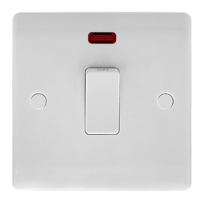 Picture of Vector 1 Gang 20A Double Pole Switch with Neon White