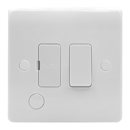 Picture of Vector 13A Switched Fused Connection Unit + Front Flex Outlet White