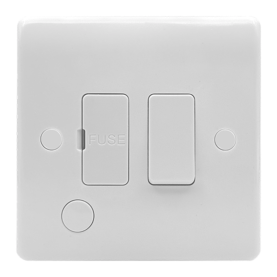 Picture of Vector 13A Switched Fused Connection Unit + Front Flex Outlet White