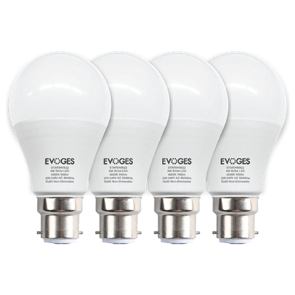 Picture of Star 9W LED A60 Non-Dimmable B22 (Pack of 4) – Cool White